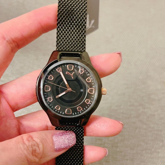 PUMA Women\'s Reset Date Black StainlessSteel Watch main image 6